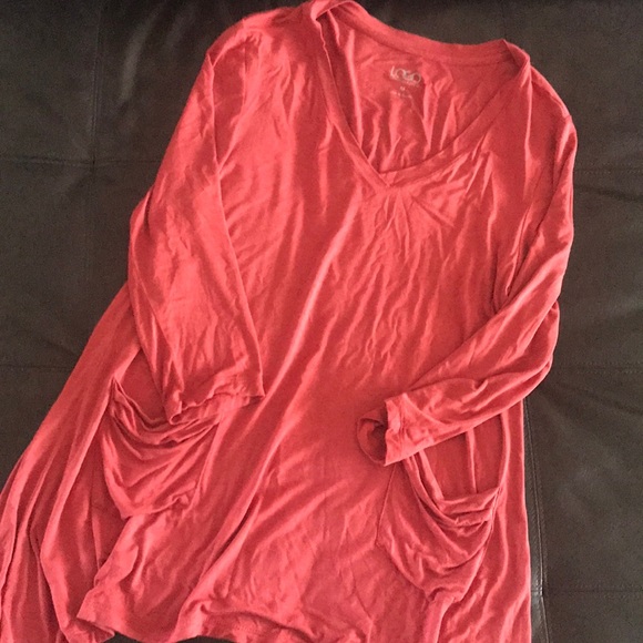 LOGO by Lori Goldstein coral tunic - Picture 6 of 7